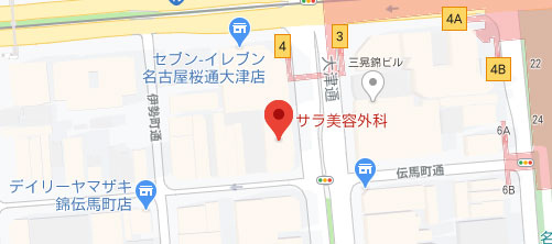 サラ美容外科地図