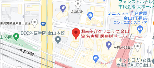 湘南美容クリニック 金山院地図