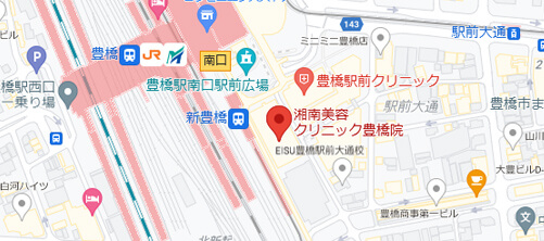 湘南美容クリニック 豊橋院地図