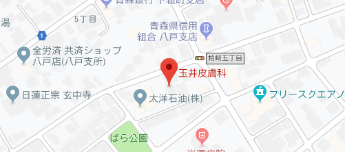 玉井皮膚科医院地図