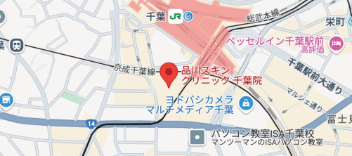 品川スキンクリニック 千葉院地図