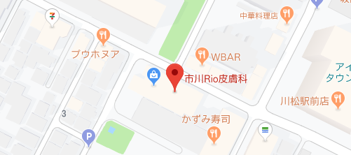 市川リオ皮膚科地図