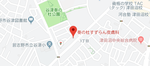 奏の杜すずらん皮膚科地図