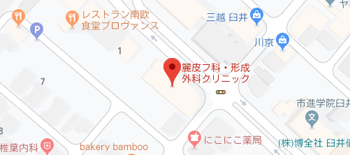麗皮フ科･形成外科クリニック地図