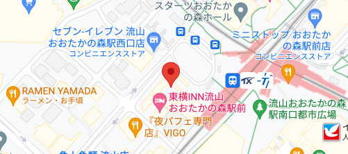 湘南美容クリニック流山おおたかの森院地図