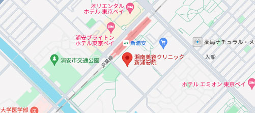 湘南美容クリニック新浦安院地図