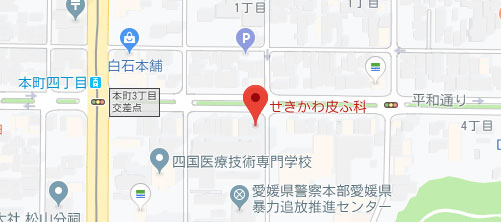 せきかわ皮ふ科地図