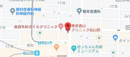 東京青山クリニック 愛媛松山院地図