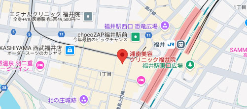 湘南美容クリニック 福井院地図