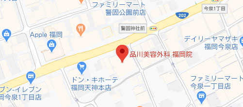 品川美容外科 福岡院地図