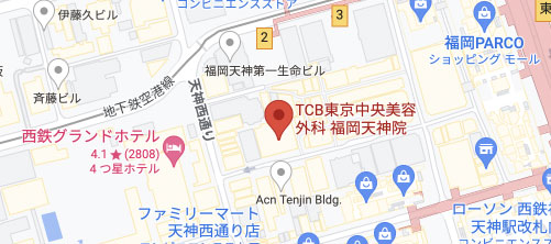 東京中央美容外科 福岡天神院地図