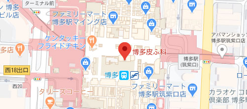 博多皮ふ科地図