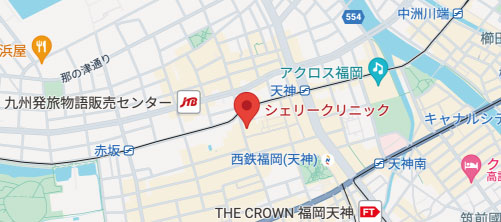 シェリークリニック 福岡院地図