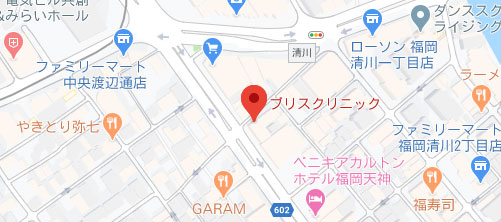 ブリスクリニック形成外科･美容外科･美容皮膚科地図
