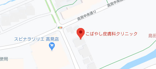こばやし皮膚科クリニック地図