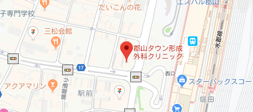 郡山タウン形成外科クリニック地図