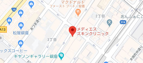 メディエススキンクリニック 銀座院地図