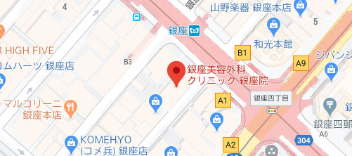 銀座美容外科クリニック 銀座院地図