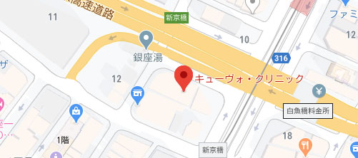 銀座CUVOクリニック地図