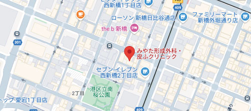 みやた形成外科・皮ふクリニック地図