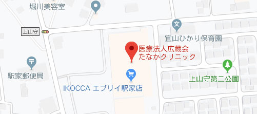 たなかクリニック地図