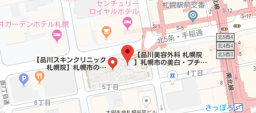品川スキンクリニック 札幌院地図
