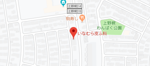 いなむら皮ふ科医院地図