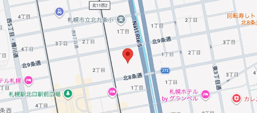 札幌駅前さくら形成外科地図