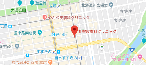札幌皮膚科クリニック地図