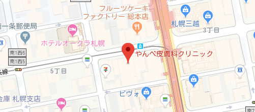 やんべ皮膚科クリニック地図