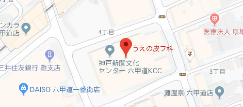 うえの皮フ科地図