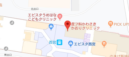 皮フ科 かわさきかおりクリニック地図