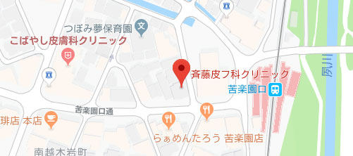 斎藤皮フ科クリニック地図