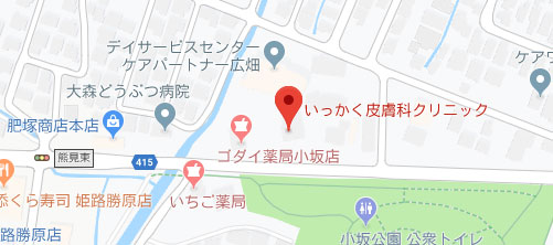 いっかく皮膚科クリニック地図