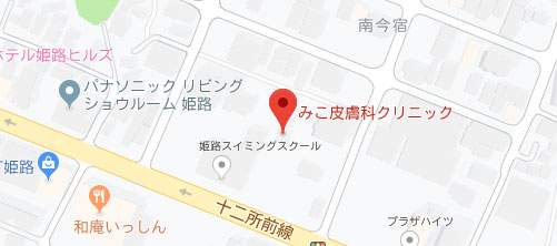 みこ皮膚科クリニック地図