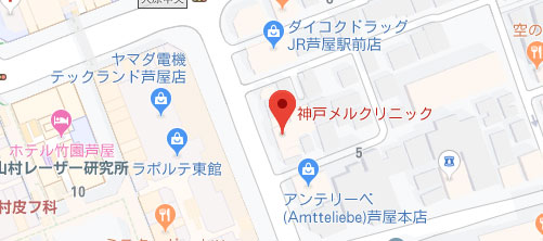 神戸メルクリニック地図
