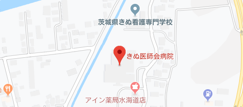 きぬ医師会病院地図