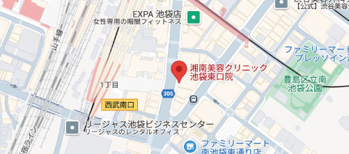 湘南美容クリニック 池袋東口院地図