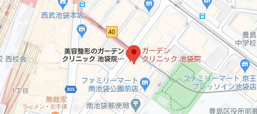 ガーデンクリニック 池袋院地図
