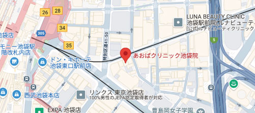 あおばクリニック 池袋院地図