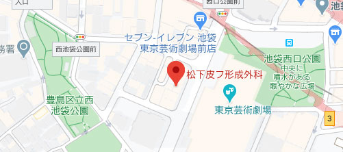 松下皮フ形成外科地図