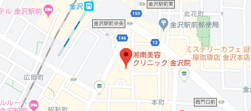 湘南美容クリニック 金沢院地図