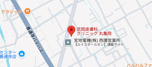 武岡皮膚科クリニック丸亀本院地図
