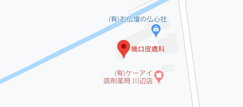橋口皮膚科地図