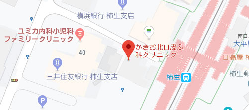 かきお北口皮ふ科クリニック地図