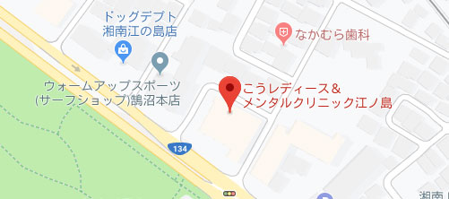 こうレディースクリニック江の島地図