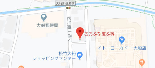 おおふな皮ふ科地図