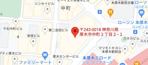 湘南美容クリニック 本厚木院地図