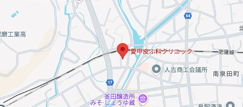 あいこう皮ふ科クリニック地図
