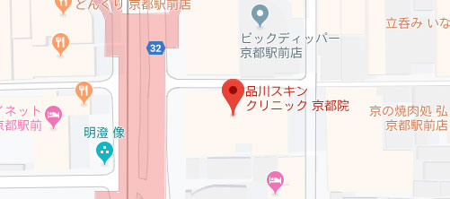 品川スキンクリニック 京都院地図